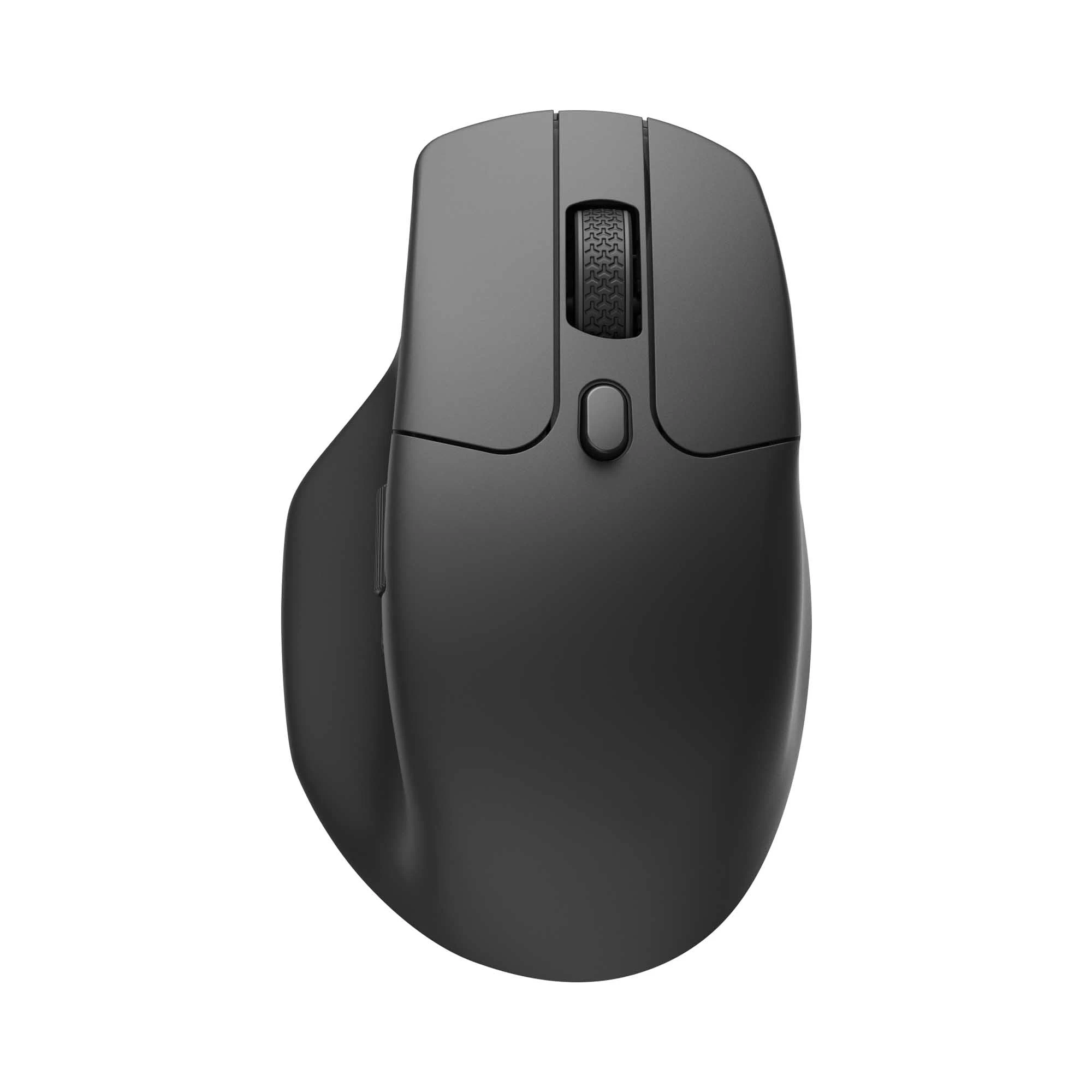 Keychron M6 top-down view showing ergonomic shape and scroll wheel